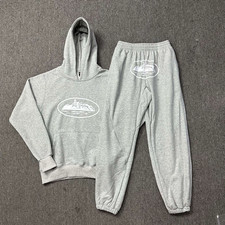 Men's Casual Sports Hoodie and Pants Set, 2XL Size: Hoodie and Jogging Pants