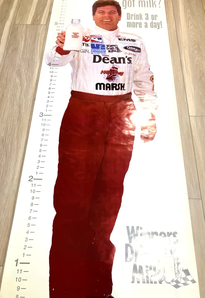 Got Milk? Racing Poster 72x26 Height Chart Driver Promo Drink 3 or More a Day! - Image 4 of 4