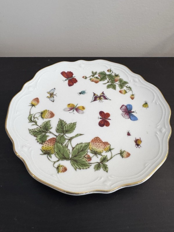 Vintage Ardalt Japan Lenwile China Butterfly Garden Dessert Salad Plate