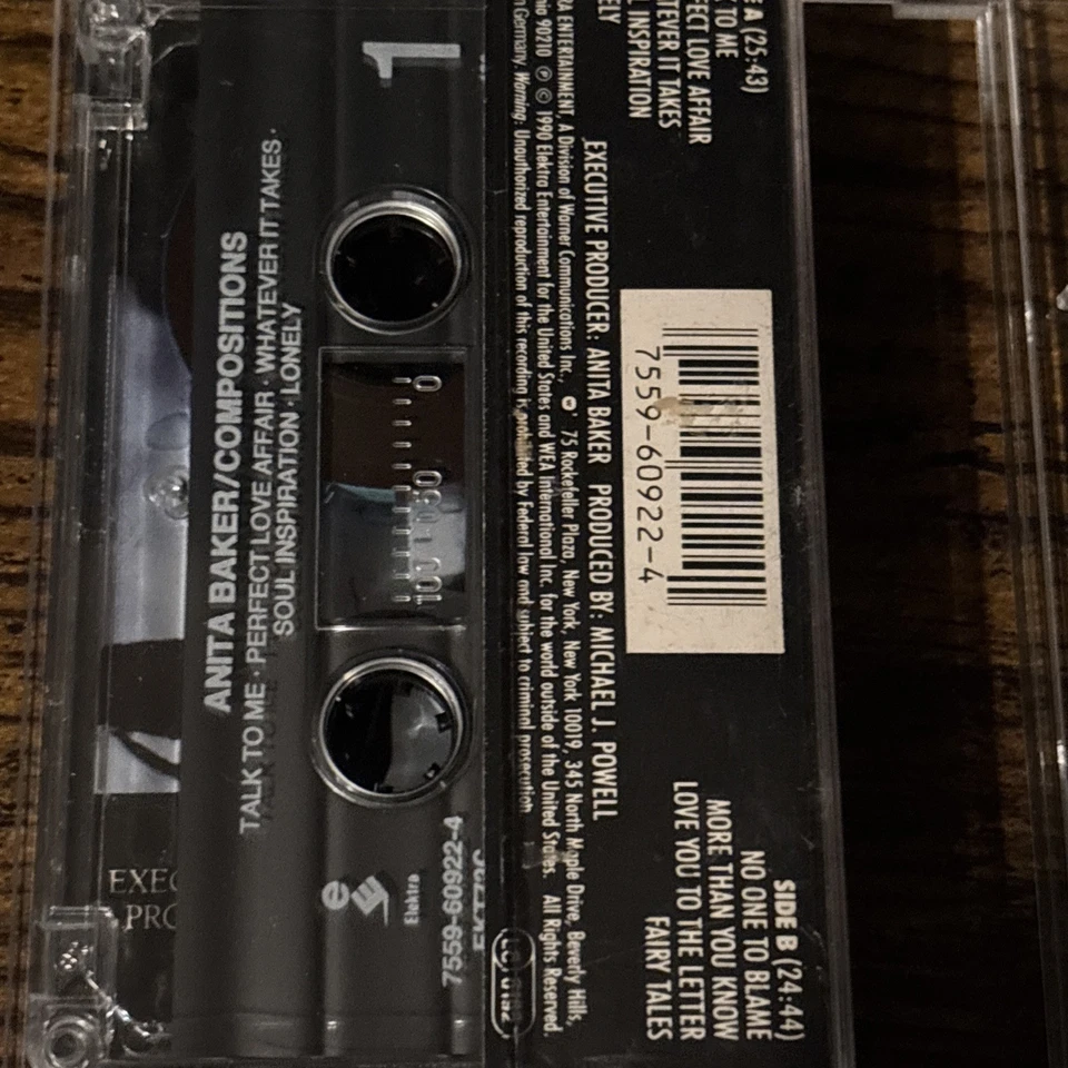 ANITA BAKER - COMPOSITIONS - CASSETTE  1900 Elektra - Image 2 of 2