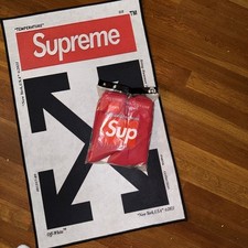 Supreme X Hanes Crew Socks - Red - in bag 4 Pack 100 Authentic