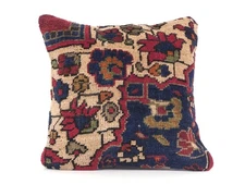 14''x14'' Turkish Kilim Pillow Cover Sofa Rug Decorative Handmade Cushion Cover