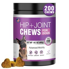 Glucosamine for Dogs 200pcs Joint Dog Hip and Joint Chondroitin Chews Treats ...
