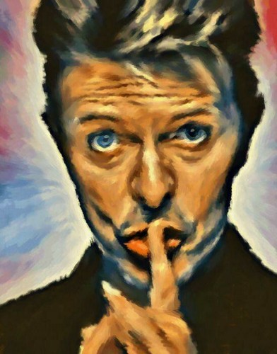 David Bowie Portrait Original Hand Ölgemälde Skizze Karte ACEO
