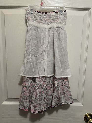 JUSTICE GIRLS PINK LEOPARD PRINT TIERED LONGER LENGTH SKIRT SIZE 5 NEW - Picture 12 of 17