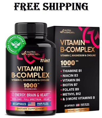 NUTRAHARMONY Vitamin B Complex - 60 Capsules