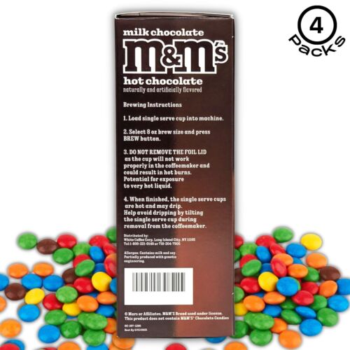 4 confezioni, M&M's Milk Hot Chocolate 3 cialde singola tazza K - Foto 5 di 5