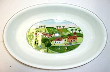 Villeroy & Boch Naif Country Farm Large Oval Casserole Baker 14.75" X 9.5" X 2.5