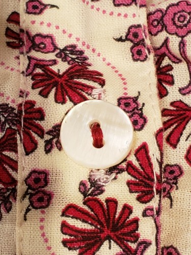 NWT SRISHTI Dress Size S Small Red/ Burgundy/ Ivory Boho India Floral Print NEW - Foto 5 di 11