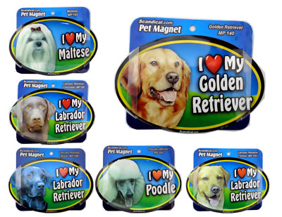 Pet Magnet I love my Dog... For Fridge Car Any Metal Fun Magnets Decoration 