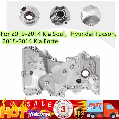 Fit 2014-2019 Kia Forte Soul 2.0L Engine Timing Chain Oil Pump Cover 21350-2E310