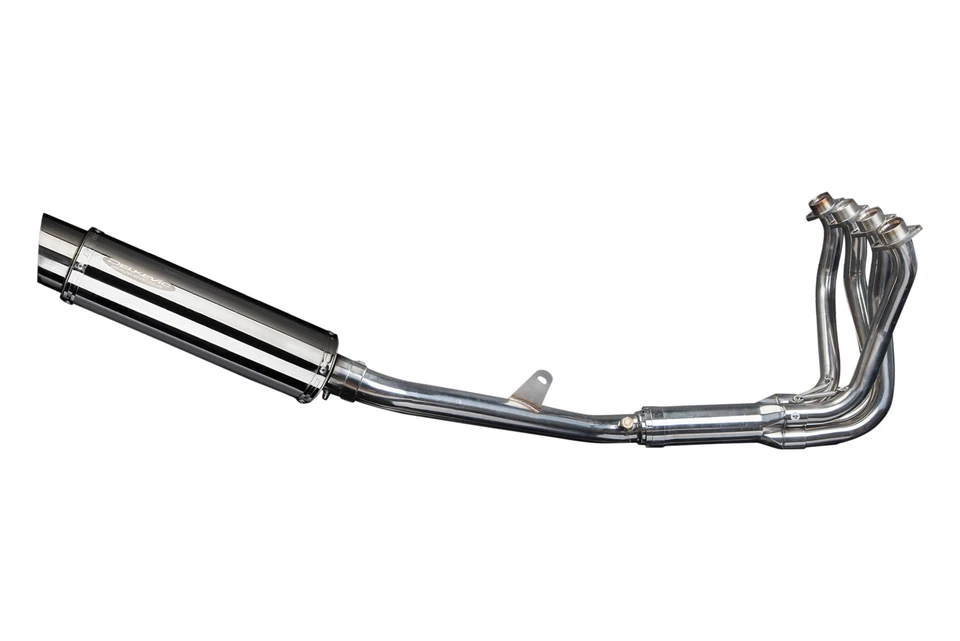 Круглый глушитель из нержавеющей стали 14 дюймов для выхлопной системы Honda CBR1100XX Blackbird Delkevic 4-1 96-09 - Изображение 2 из 4