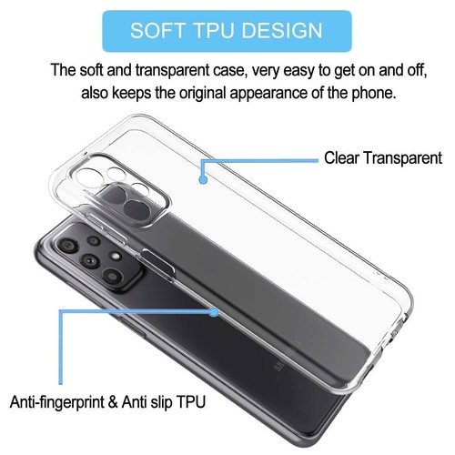For Samsung Galaxy A03S A16 A15 S25 S24 Case Slim Phone Cover + Screen Protector - Photo 46 sur 47