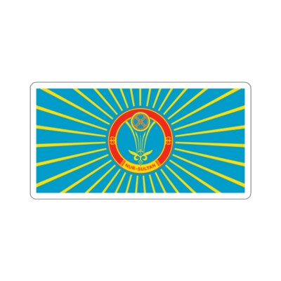 Flag of Nur Sultan Kazakhstan - STICKER Vinyl Kiss-Cut Decal