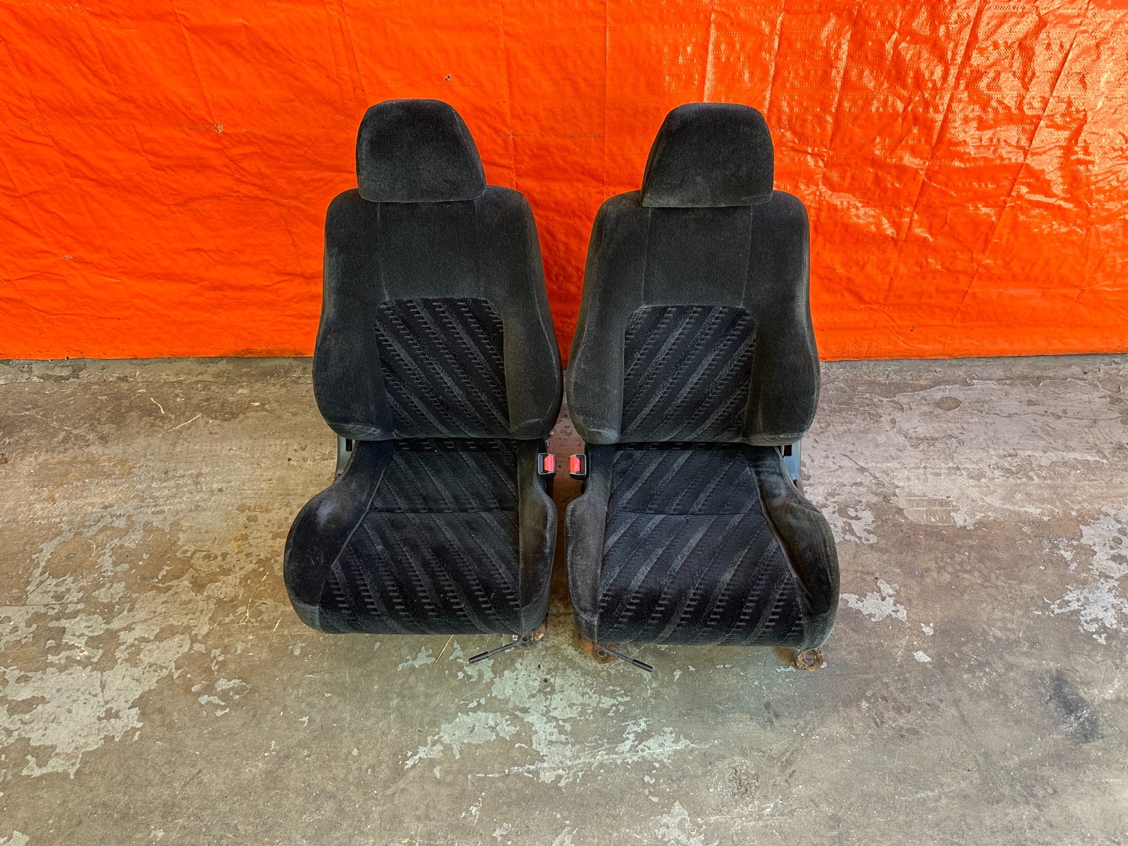 9901 HONDA PRELUDE FRONT SEAT SET DRIVER LEFT PASSENGER RIGHT SEATS OEM 210 eBay