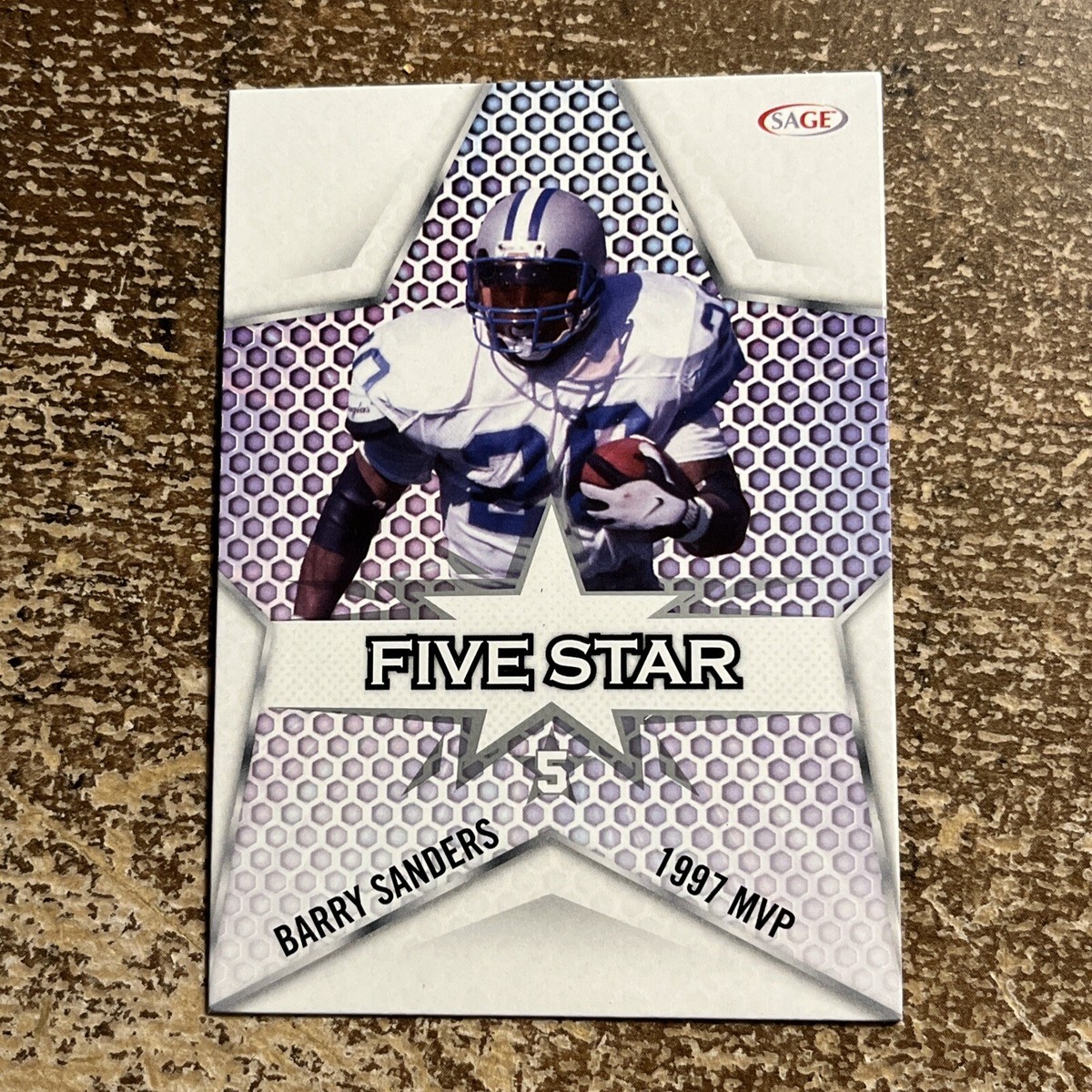 2024 Sage Football Five Star 1997 MVP Silver Barry Sanders #FS-4