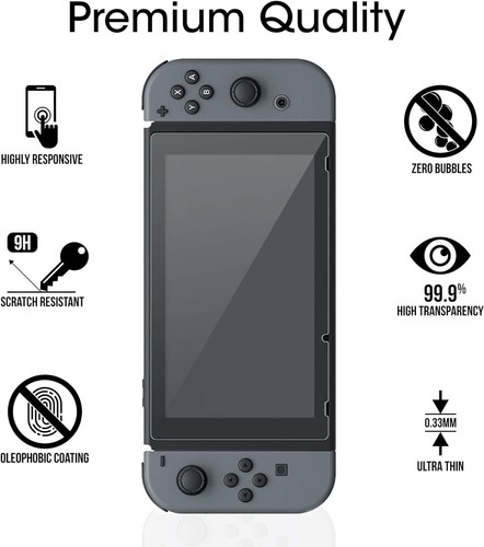 Amfilm Nintendo Switch Screen Protector (2 Pack), Premium Tempered Glass Scre... - Picture 5 of 6