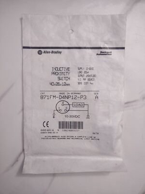 ALLEN BRADLEY 871FM-D4NP12-P3 Ser A Inductive Proximity Switch *NEW*FREE*SHIP*