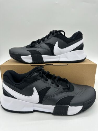 Nike Court Lite 4 Women's Size 10.5 Men's 9 Black White tennis shoes FD6575 001