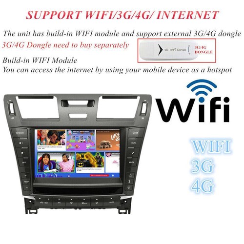 9" Stereo Radio Navi GPS For 2006-2012 Lexus LS460 Build-In Carplay Android Auto - Picture 12 of 22