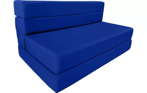 Lounger Folding Foam Mattress, Portable Sleepover Sofa Bed 6 x 48 x 80 Royal