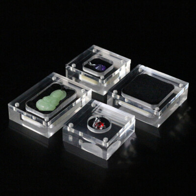Loose Diamond Display Case Jewelry Storage Box Gem Holder Container Organizer ##