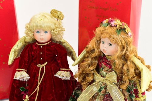 (Lot of 2) - GOEBEL Angel Dolls, Gabriella + Sweet Melody, 17" Tall - CIB in BOX - Picture 9 of 12