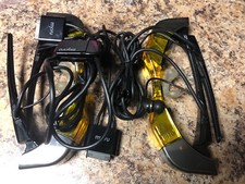 2pc MyVu Crystal Amber 701 Glasses Media Viewer Video Display Broke Untested
