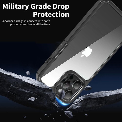 Coque iPhone 15 14 13 12 11 Pro Max Rigide Antichoc Transparente Renforcée - Afbeelding 10 van 15