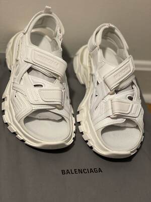 BALENCIAGA Track Sandals Strap White WMNS USA 7/Euro 37 $839 BALENCIAGA Track Sandals Strap White WMNS USA 7/Euro 37 $839