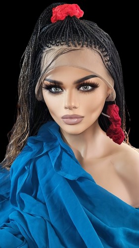 Braided wigs, Full lace Wig, 100% handmade, long braids gorgeous, ALINA, NWT - Picture 19 of 22