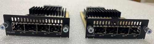 Lot of 2x Brocade FCX-4XG 4-Port SFP+10Gb Ethernet Expansion Module FastIron - Picture 2 of 4
