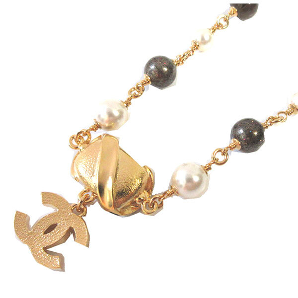 CHANEL FW 2022 Coco Mark Choker Necklace AB892 B08679 NJ324 Pearl