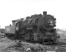 Cumberland Railway & Coal Co (CR&C) Engine 541 at Springhill, NS - 8x10 Photo