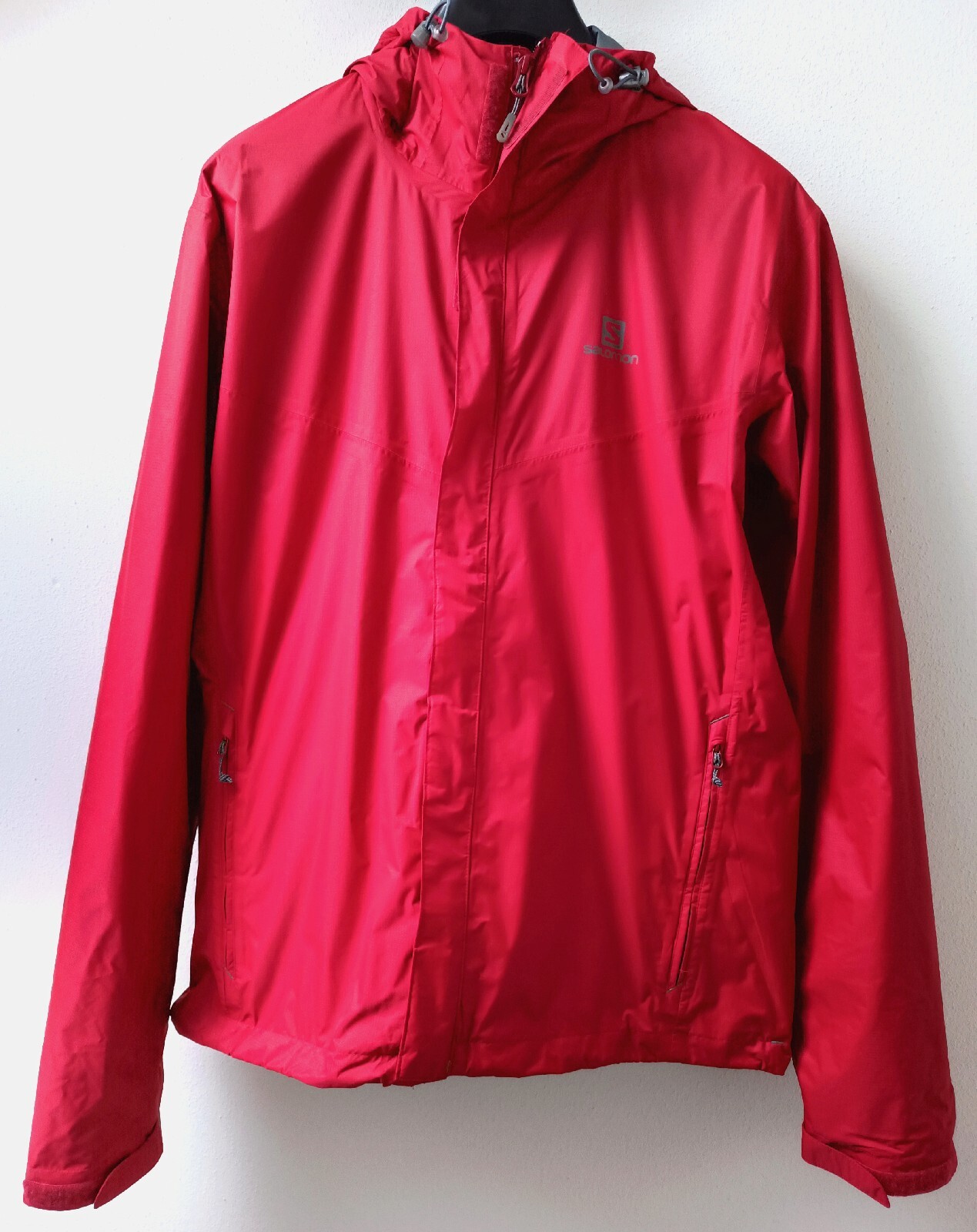 Giacca uomo Salomon anti vento anti pioggia con cappuccio taglia L