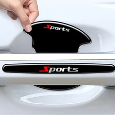 8Pcs Glossy Black Car Door Handle Bowl Anti-scratch Sticker Protector Cover