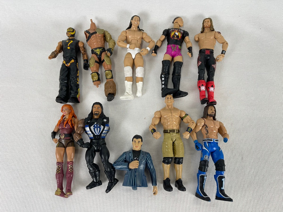 WWE Mattel Wrestling Action Figures Lot Wrestlers Lot For Parts Or