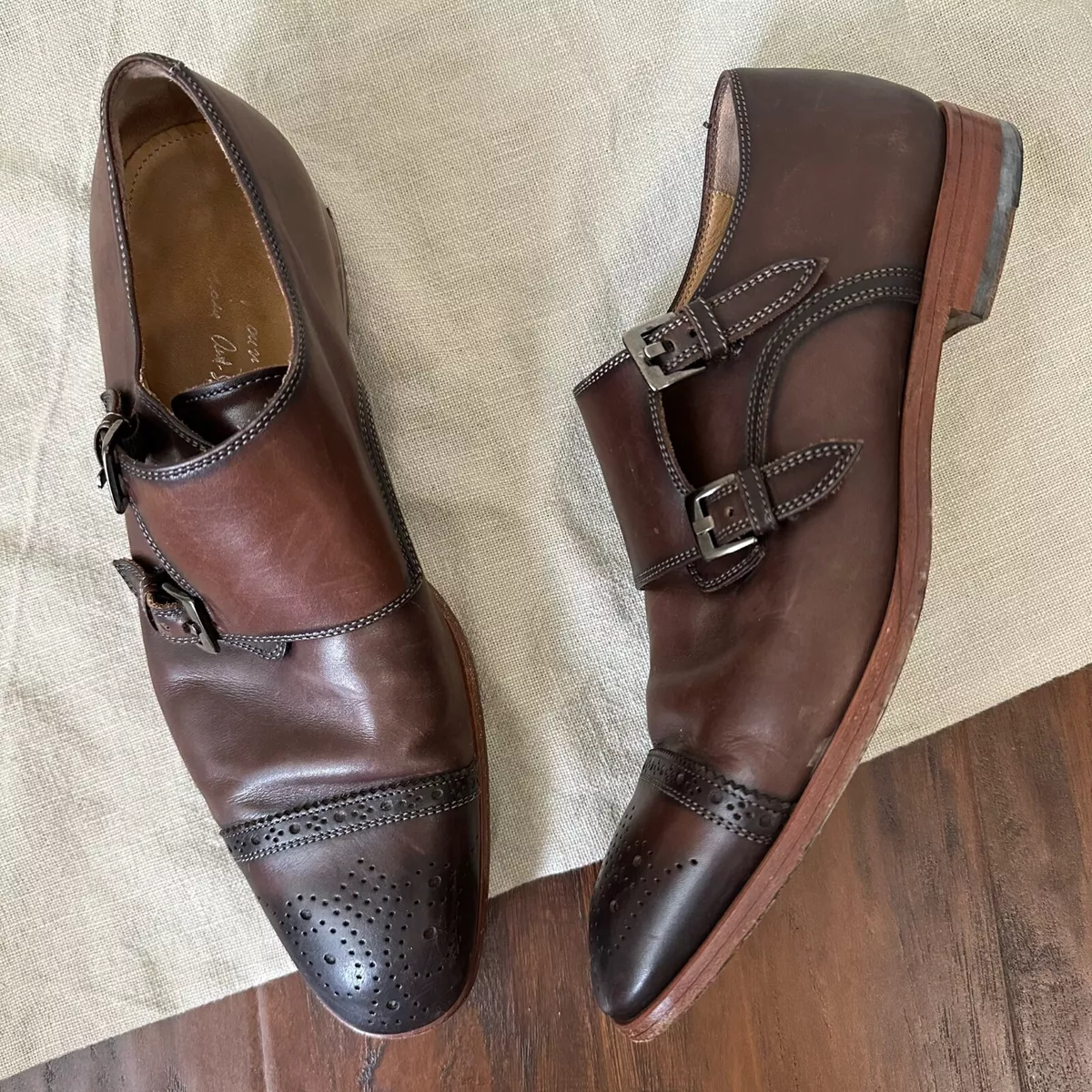 Antonio maurizi hotsell double monk strap