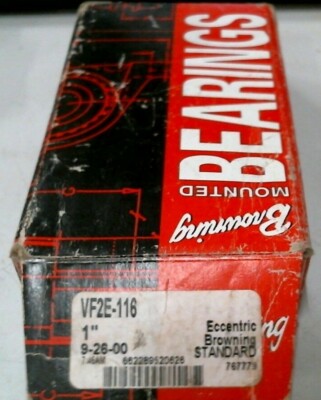 BROWNING BEARINGS VF2E-116 ECCENTRIC BROWNING STANDARD 1'' BORE 767779 -FREESHIP