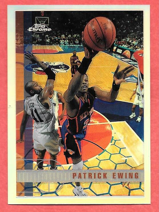 PATRICK EWING 1997-98, 97-98 Topps Chrome REFRACTOR #32 - New York NY Knicks