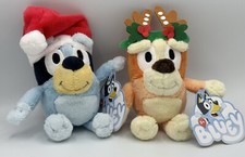 Bluey And Bingo Christmas 7  Backpack Clip Plush