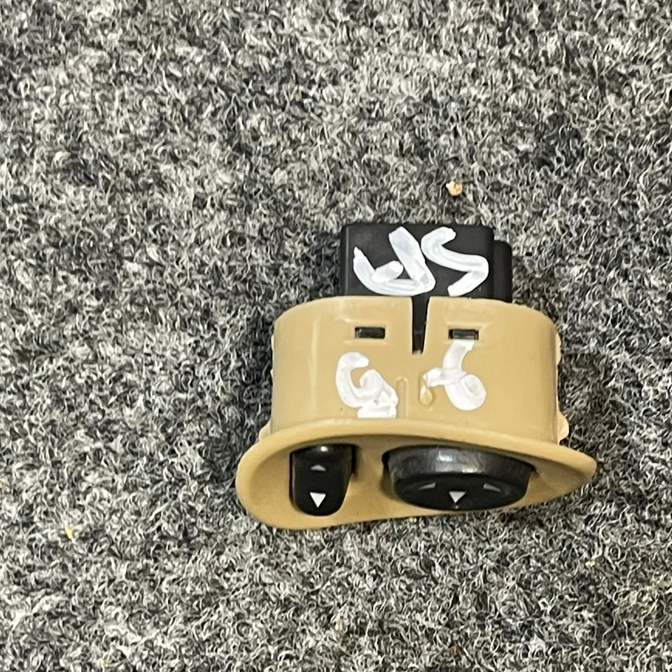 Interruptor de espejo retrovisor de puerta Pontiac Solstice 2006-2009 botón lado izquierdo del conductor OEM beige Foto 3 de 4