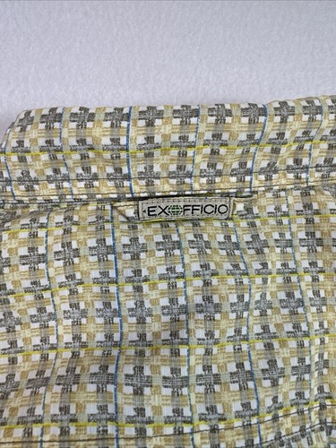 EXOFFICIO Buzz Off Shirt Men's XL Vented Roll Up Sleeves Insect Shield Beige - Picture 3 of 14