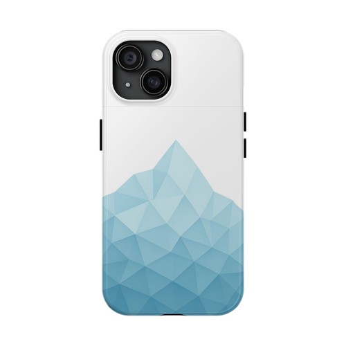 Geometric Iceberg Tough Phone Case, Abstract Glacier Hiking Design, Protective - 第 3/81 張圖片
