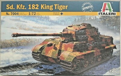 ITALERI 1:72 KIT - TANK TANK Sd. Kfz. 182 KING TIGER 11.2cm ART 7004