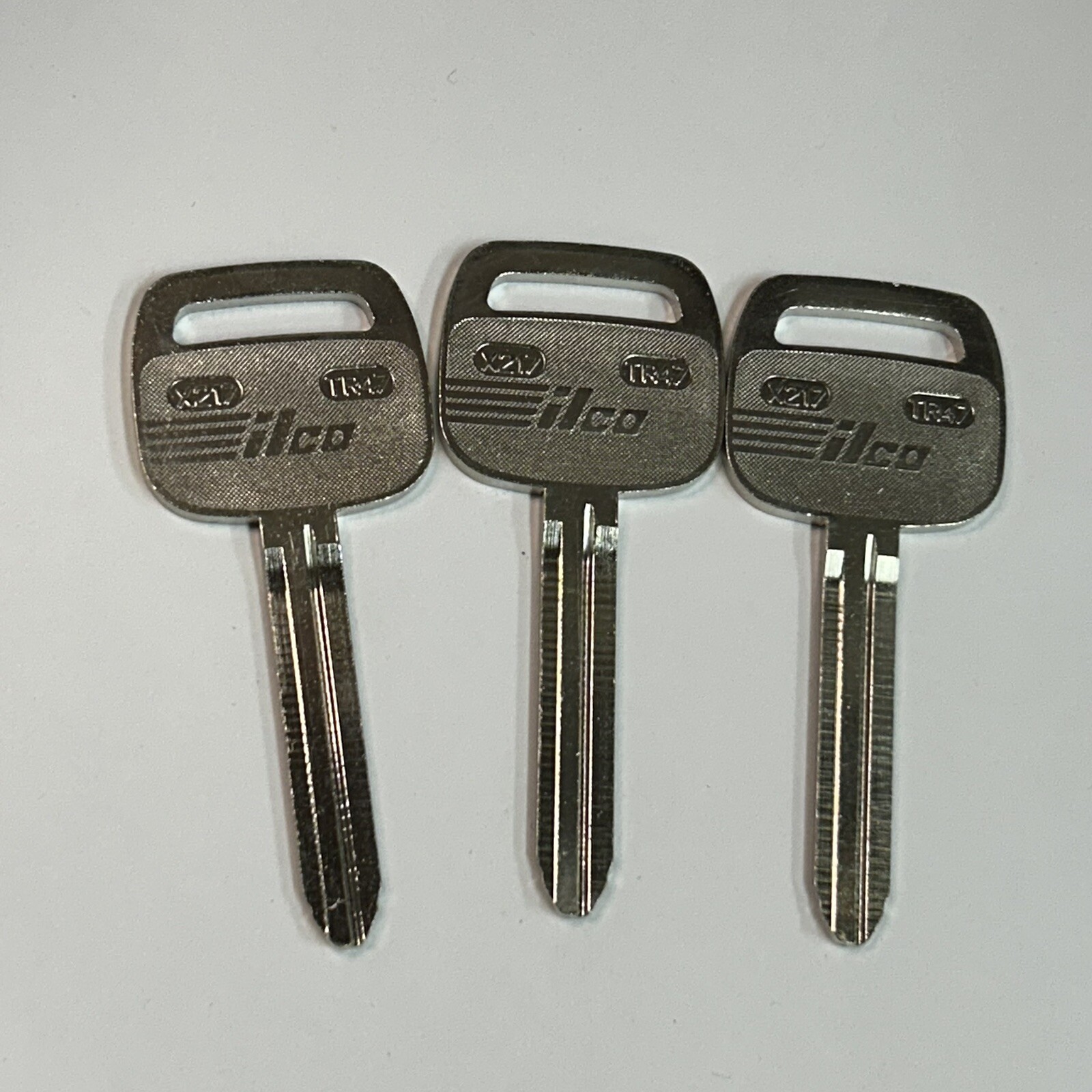 Tr47 Key Lot (3) ILCO X217 TR47 Uncut Key Blank Blanks | eBay