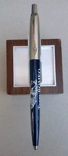 PARKER JOTTER Ballpoint pen Blue/Chrome . made in USA, "Team Romeo"