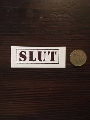 Temporary Tattoo  SLUT  Bitch BDSM Schlampe