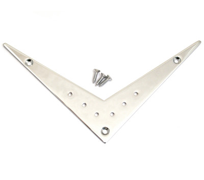 FVT-SM-C Chrome Small 6-string Vee Flying V Style Electric Guitar Tailpiece
