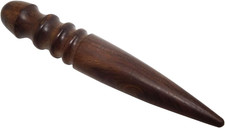 1PCS Ebony Wood Leather Edge Burnisher Tool for Burnishing Leather Projects 4 G